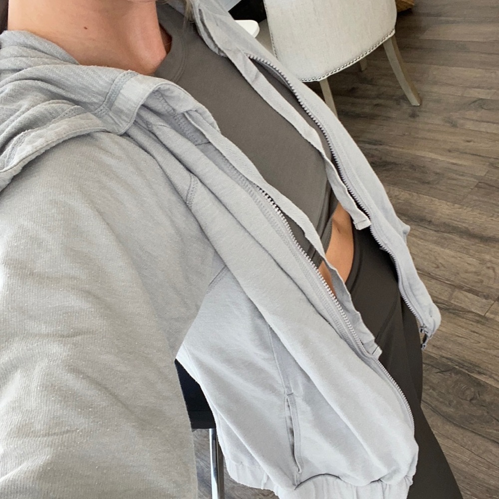 Zella oversized zip up with hoodie